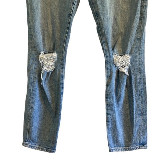 Rolla’s Miller Mid-High Rise Slim Jeans Women’s Size 30 Distressed Light Wash - Picture 4 of 10